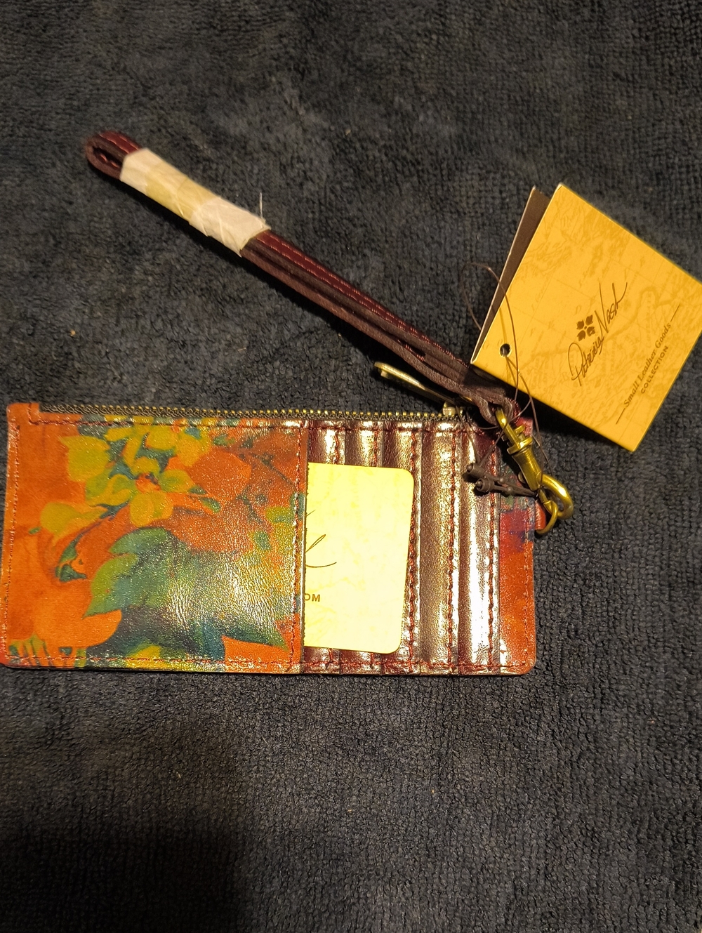 Patricia Nash Multi Oxblood Almeria Wristlet NWT